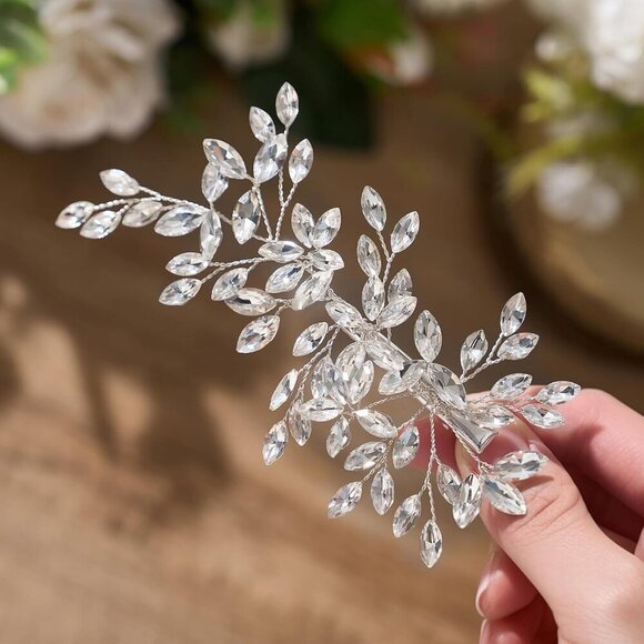 Rhinestone Wedding Hair Comb Bridal Side Comb Crystal Hair Accessories Women Gir main image 7